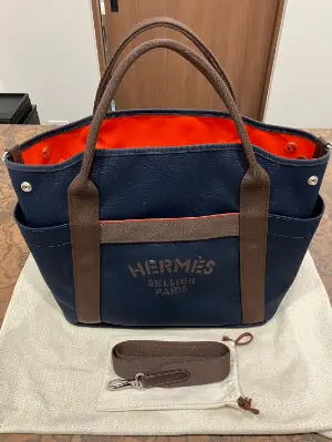 エルメス サックドパンサージュ ネイビー 買取｜東京都世田谷区の 