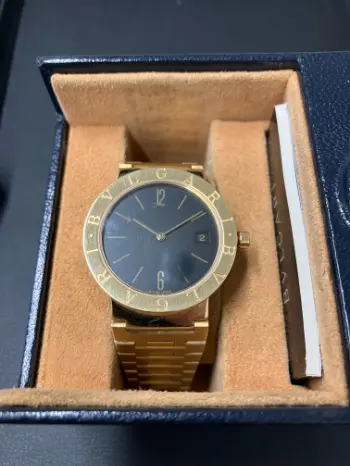 【正規品】BVLGARI/腕時計/カーボンゴールド/レザー/ピンクゴールド ブルガリカーボンゴールド ブルガリ 金無垢時計 超豪華 セレブに大人気