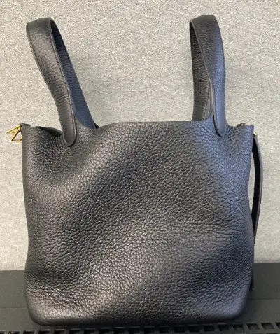 中古】エルメス ピコタンロック18 PM トリヨンクレマンス ブラック 