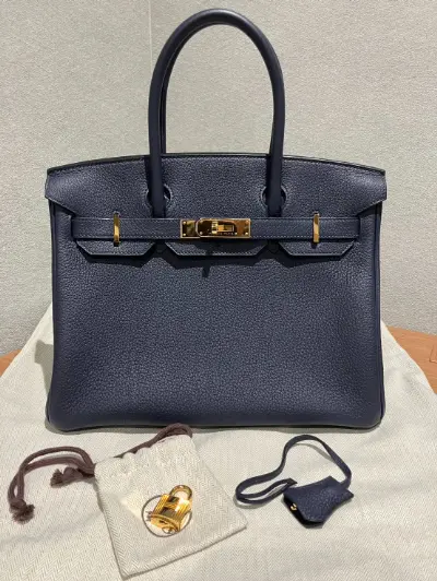 エルメス 買取 エルメス バーキン30 トゴ ブルーニュイを神奈川県横浜市で高価買取した実績紹介