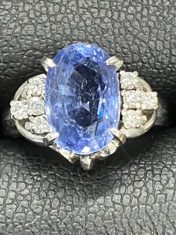 天然サファイア ペンダントトップ 1.118ct 0.348ct サファイア スター 